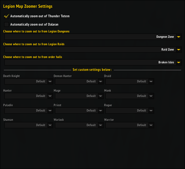 Legion Map Zoomer Options