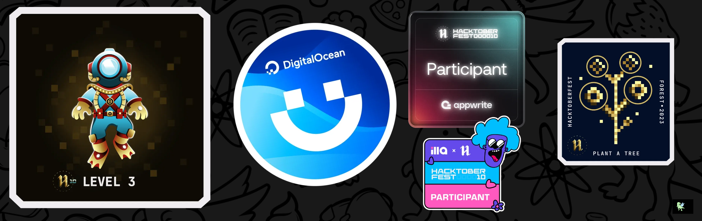 An image of @ashleyshenton's Holopin badges, which is a link to view their full Holopin profile