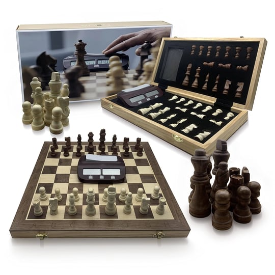 doja-barcelona-travel-chess-set-with-clock-magnetic-chess-board-wooden-pieces-and-tournament-digital-1