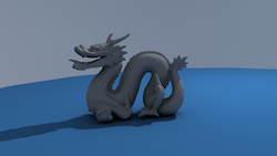 Stanford dragon rendered by our pathtracer