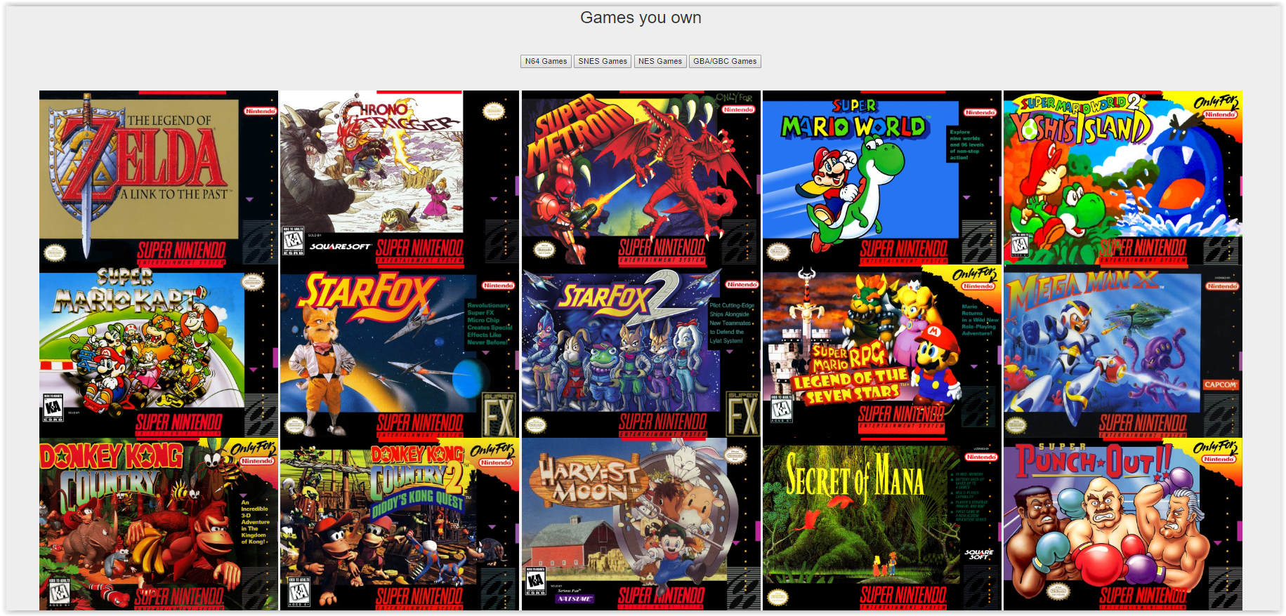 Screenshot of SNES