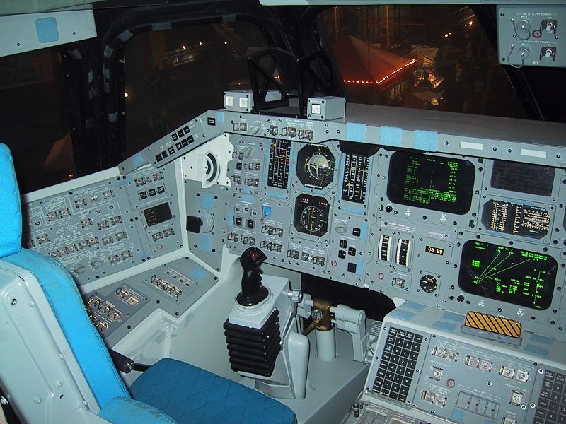 Space shuttle Endeavor cockpit