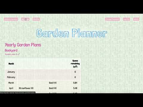 Garden Planner screencast