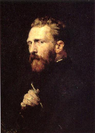 Source Wikimédia - John Russel (1853-1930) - Portait de Vincent Van Gogh (1886) - Amsterdam Van Gogh Museum