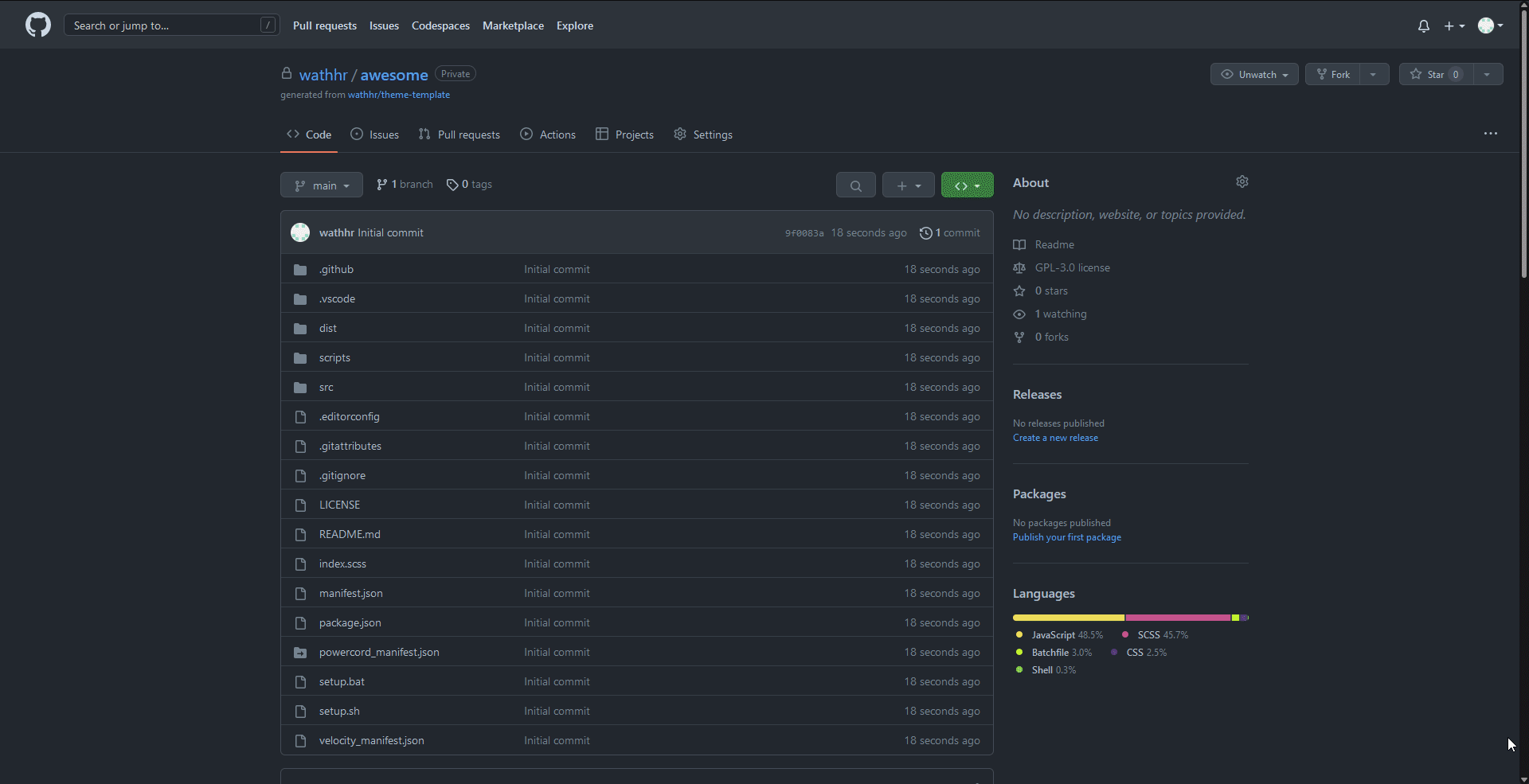 GIF: Setting up the repository