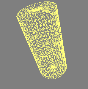 glut solid cylinder between 2 points