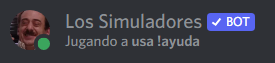 Muestra que el bot está verificado.