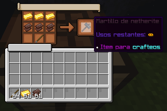 Martillo de netherite