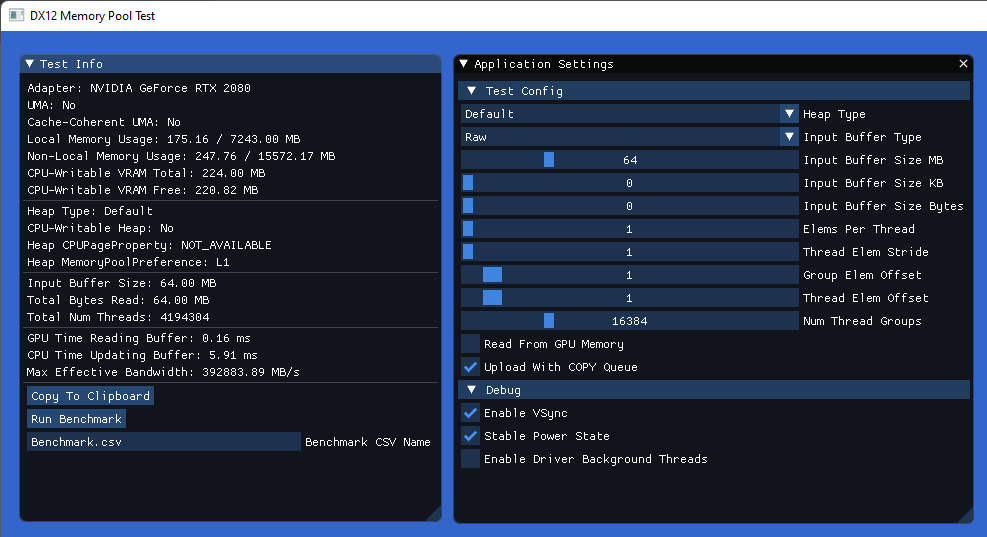 GitHub - TheRealMJP/MemPoolTest: Performance and bandwidth tester for ...