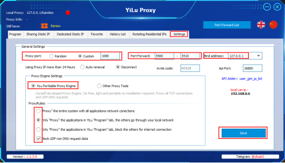 Proxy SwitchyOmega