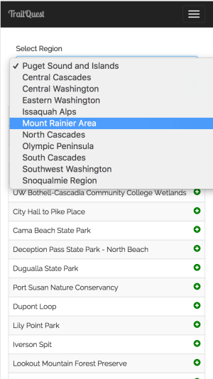 Mobile Search Regions