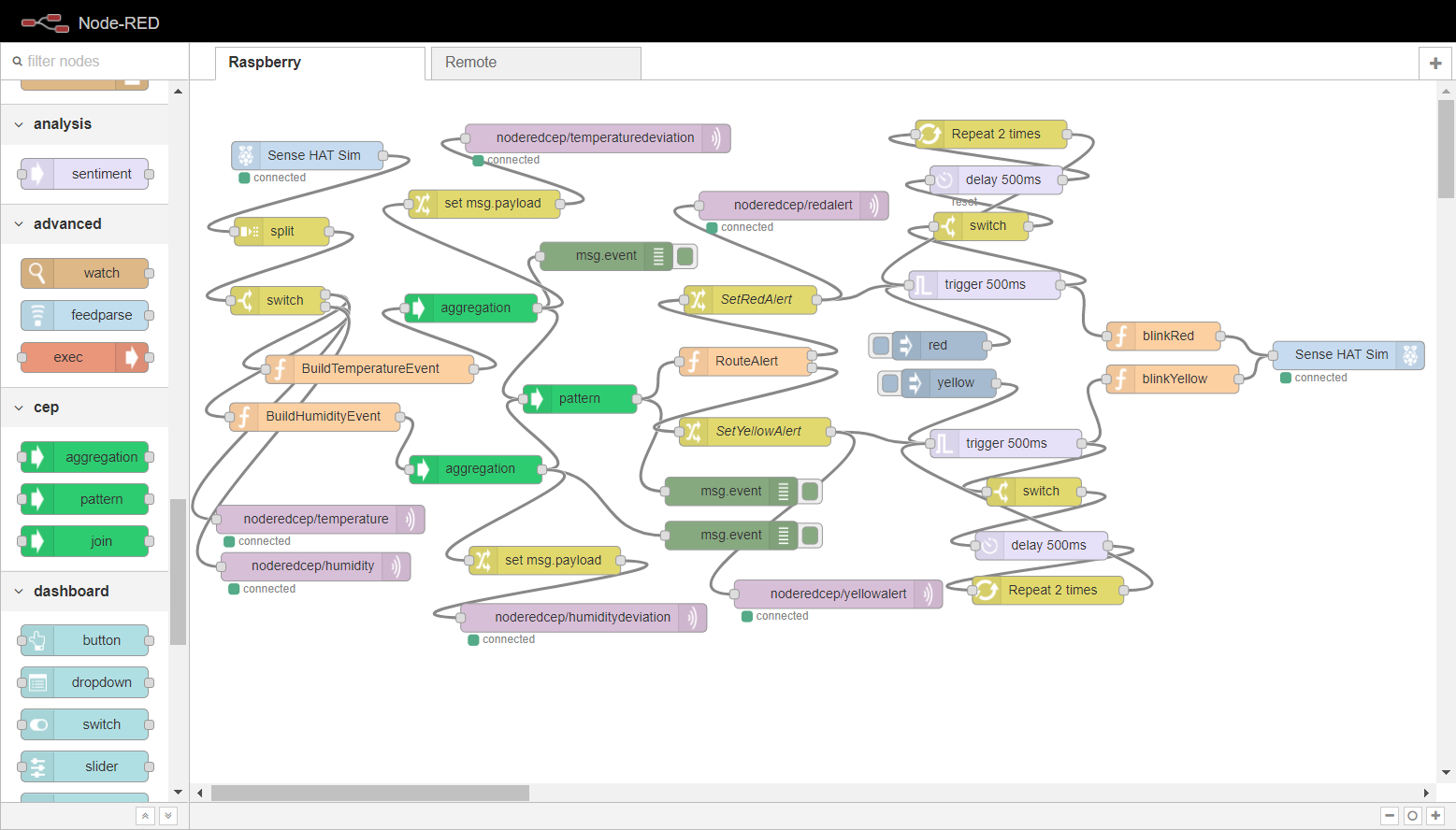 Sense hat example