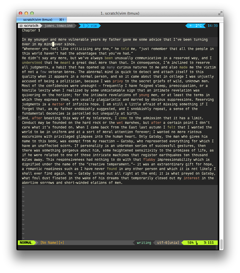 GitHub - jamestomasino/vim-writingsyntax: Bundle for vim to highlight ...