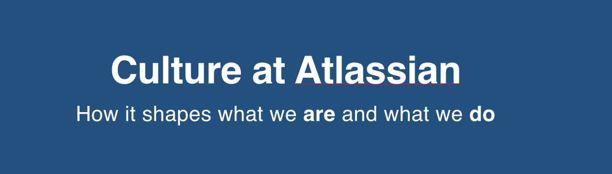 Cultura en Atlassian