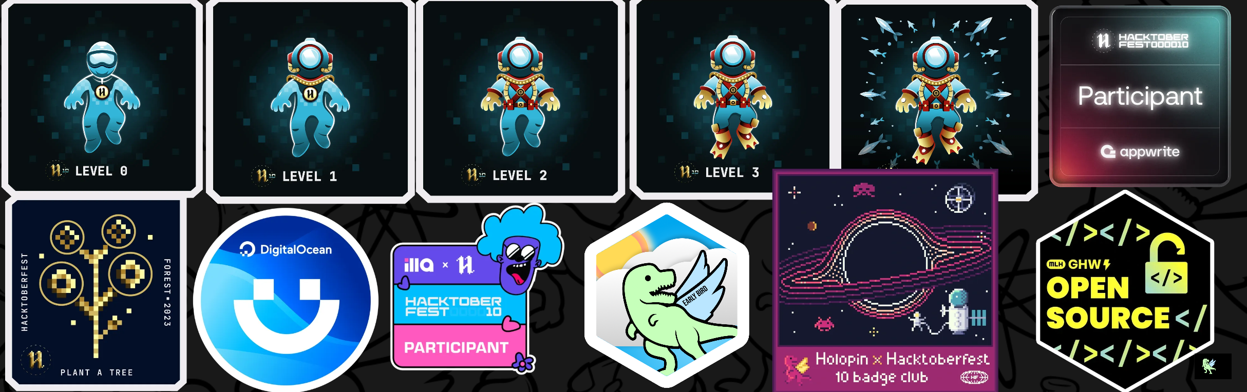 An image of @lekhya25's Holopin badges, which is a link to view their full Holopin profile