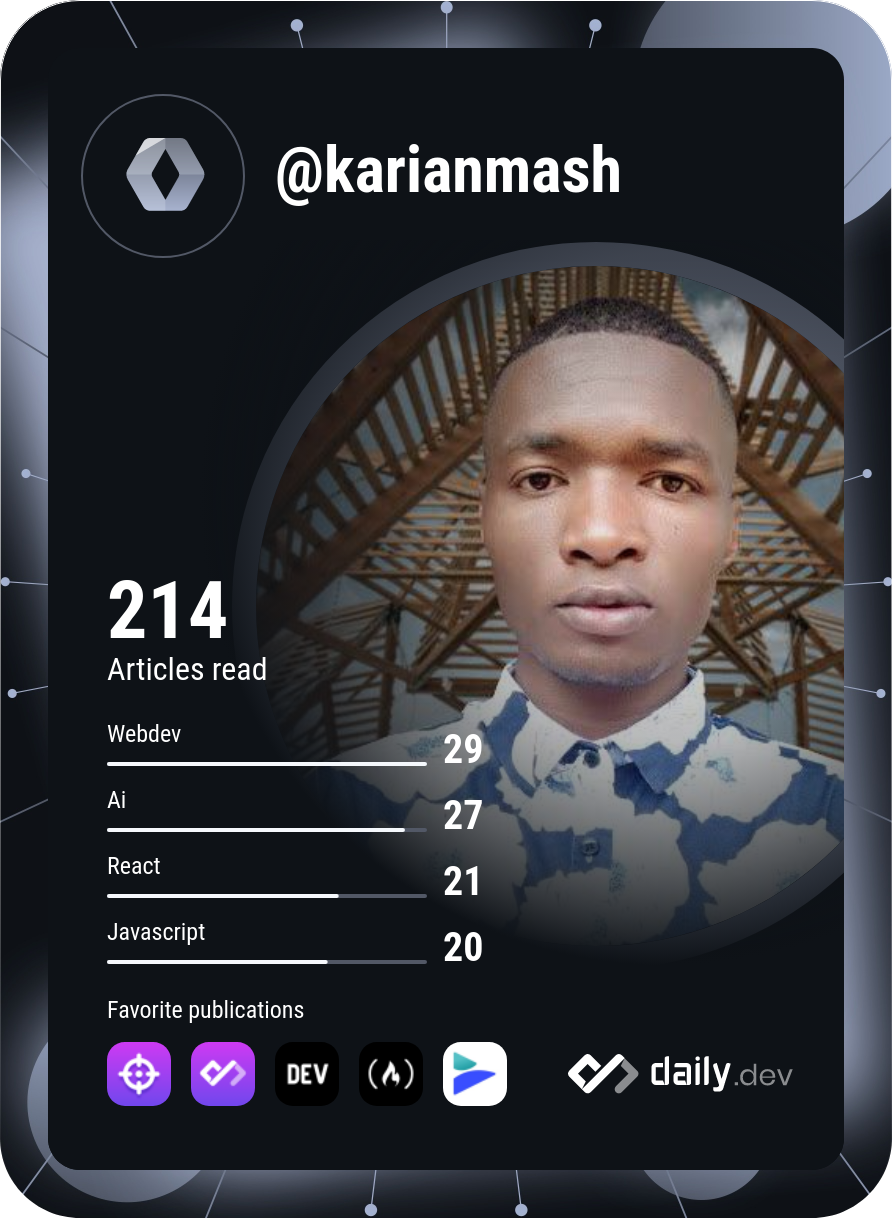 Ian Macharia's Dev Card