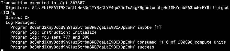 solana logging numbers