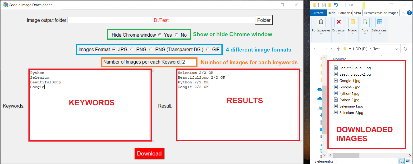 Google Image Auto Downloader