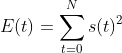 Energy-Based Detection Equation