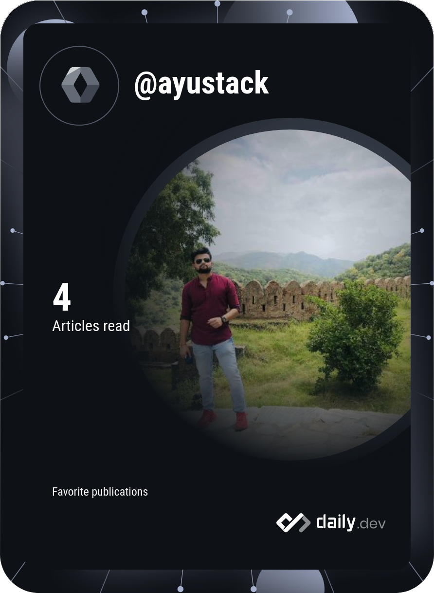 Ayush Jaiswal's Dev Card