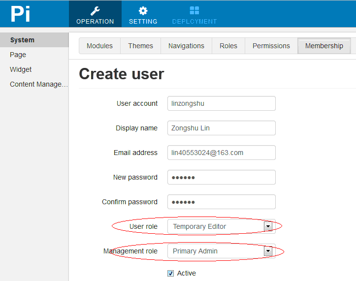 create account