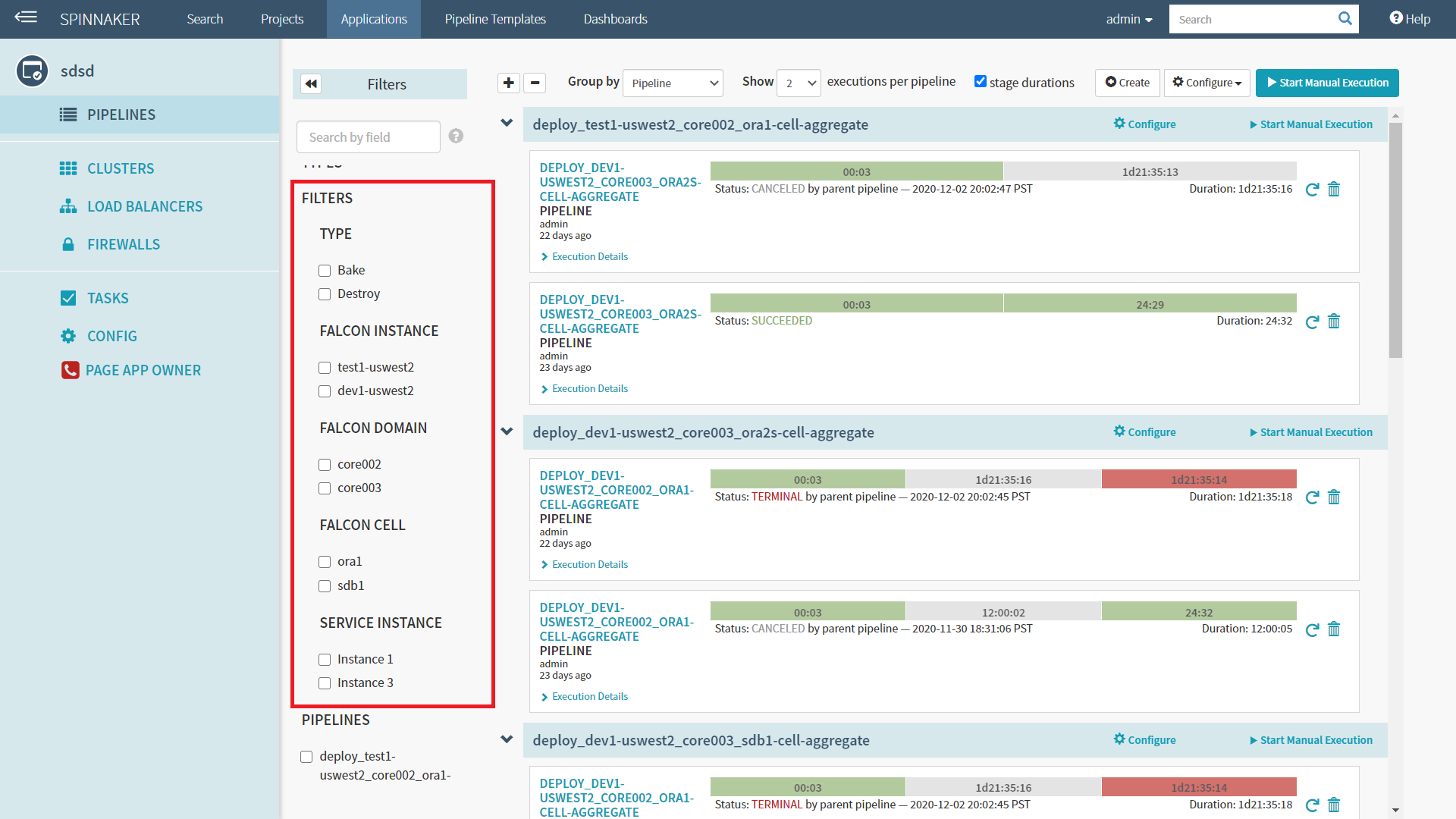 Configurable Filters Uncheck