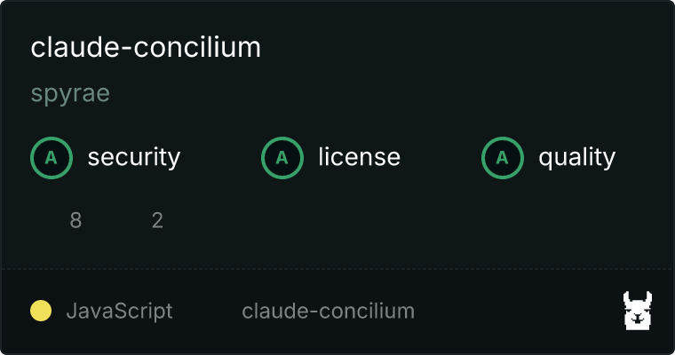 Claude Concilium MCP server