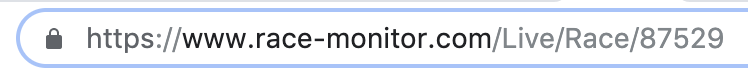 Image of Race ID in URL bar