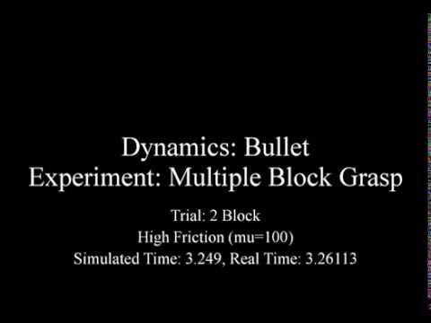 Bullet - Multiple Block Grasp - 2 Blocks - High Friction