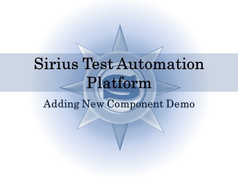 Sirius: Adding new component Demo