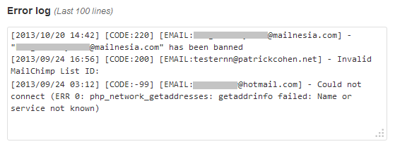 mailchimp-integration-1300-errorlog