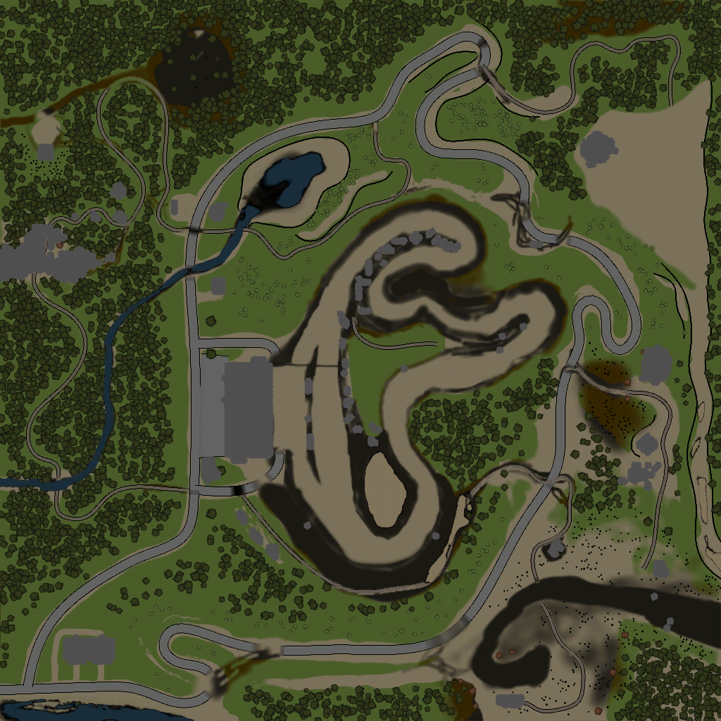 Top Down 2D Map View