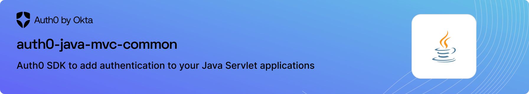 Auth0 SDK to add authentication to your Java Servlet applications.
