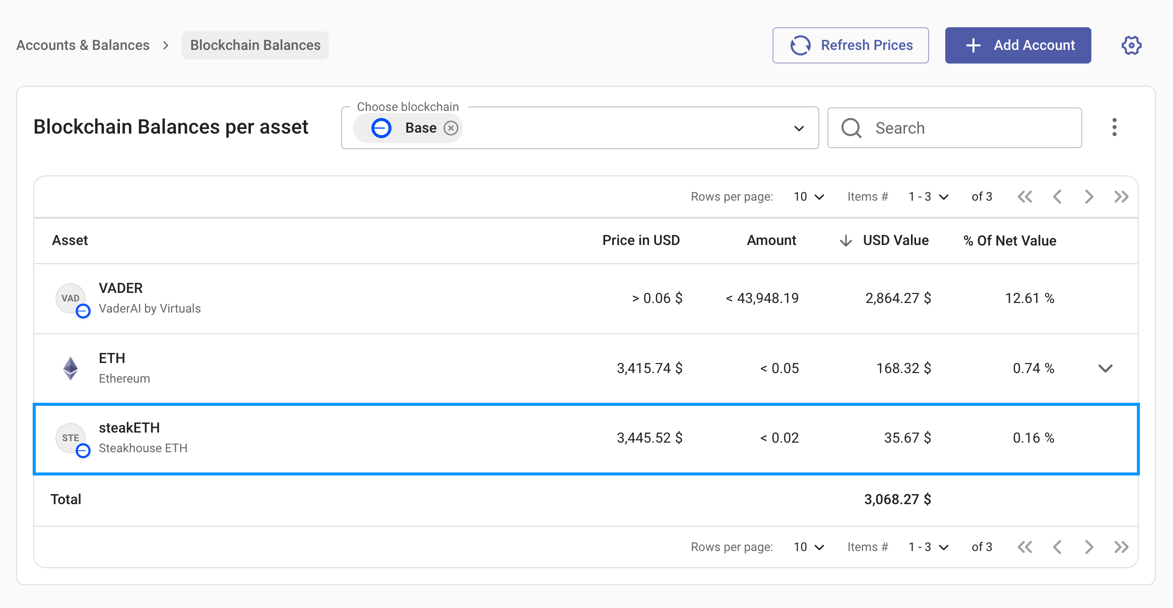 Morpho vault tokens