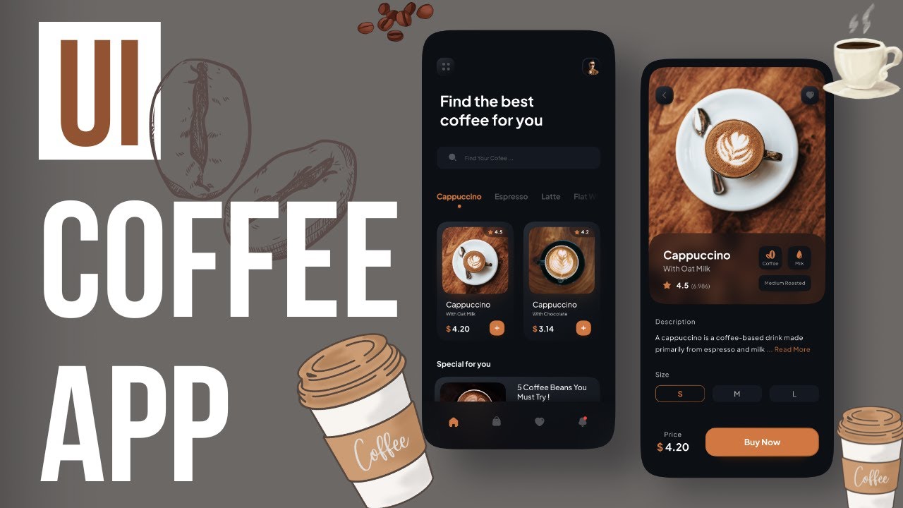 Coffee App UI - React Native - Speed Code