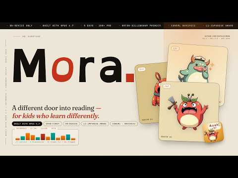Mora — 3-min demo (Built with Opus 4.7)
