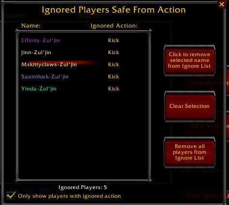 Macro Tool ignore/Safe List