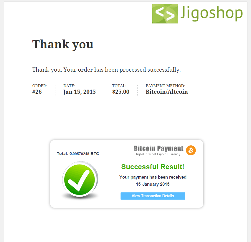 Jigoshop-Payment-Received