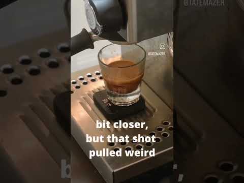 Video showing an shotStopper pulling a shot on a silvia pro