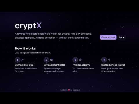 cryptX demo — play on YouTube