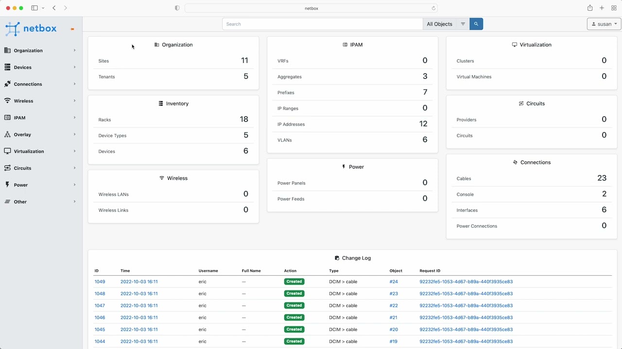 Adding wireless LANs into Netbox