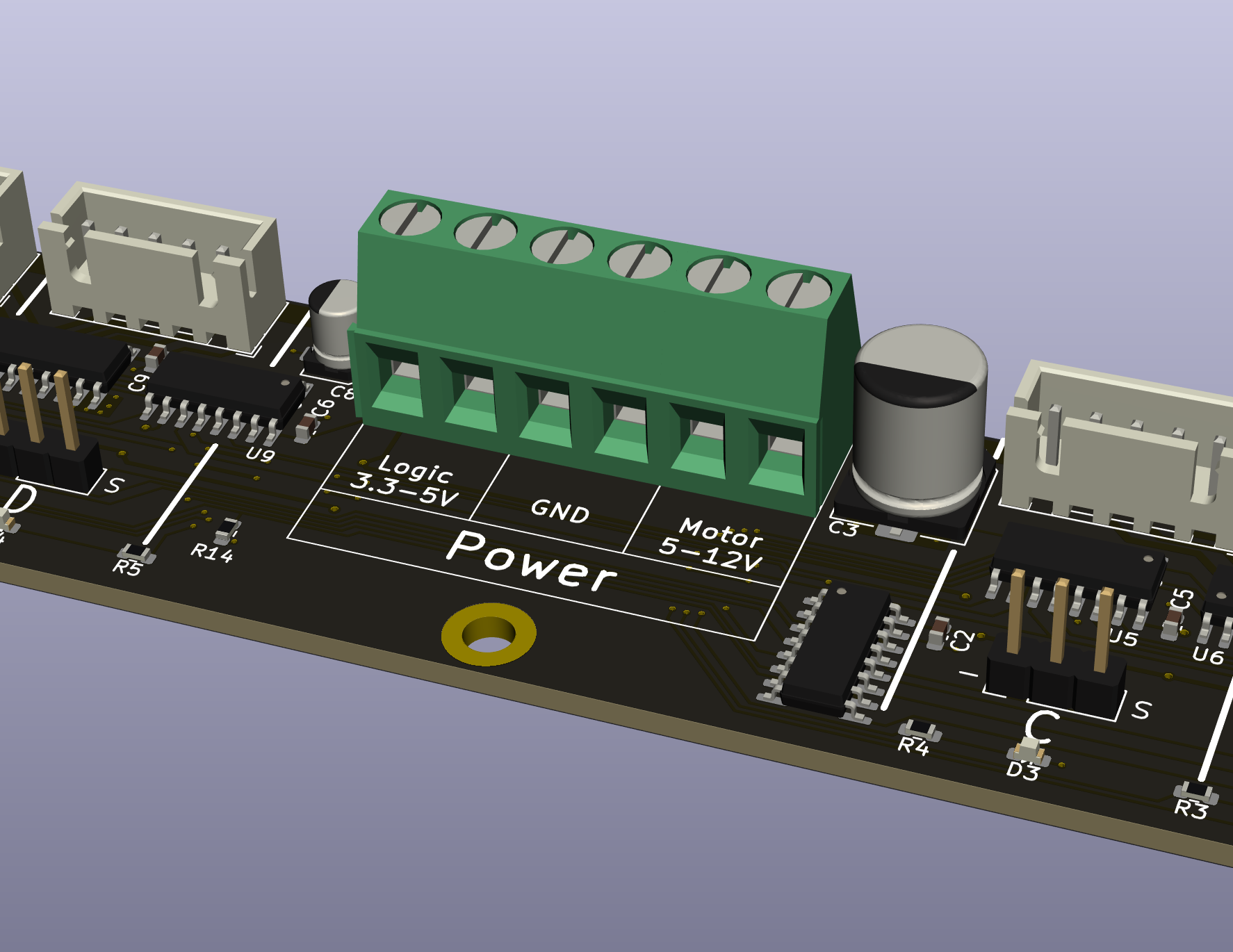 ✅ 3d model of the design with CORRECT screw terminal orientation