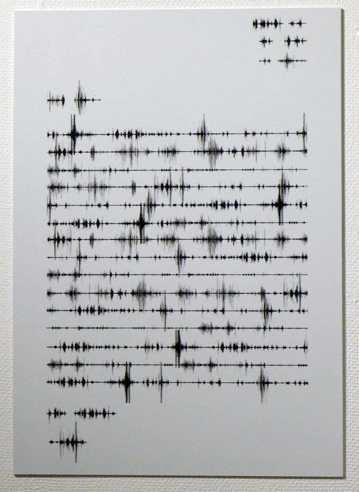 Visual sound waves,  Letter Home, Jennifer Cantwell 2011