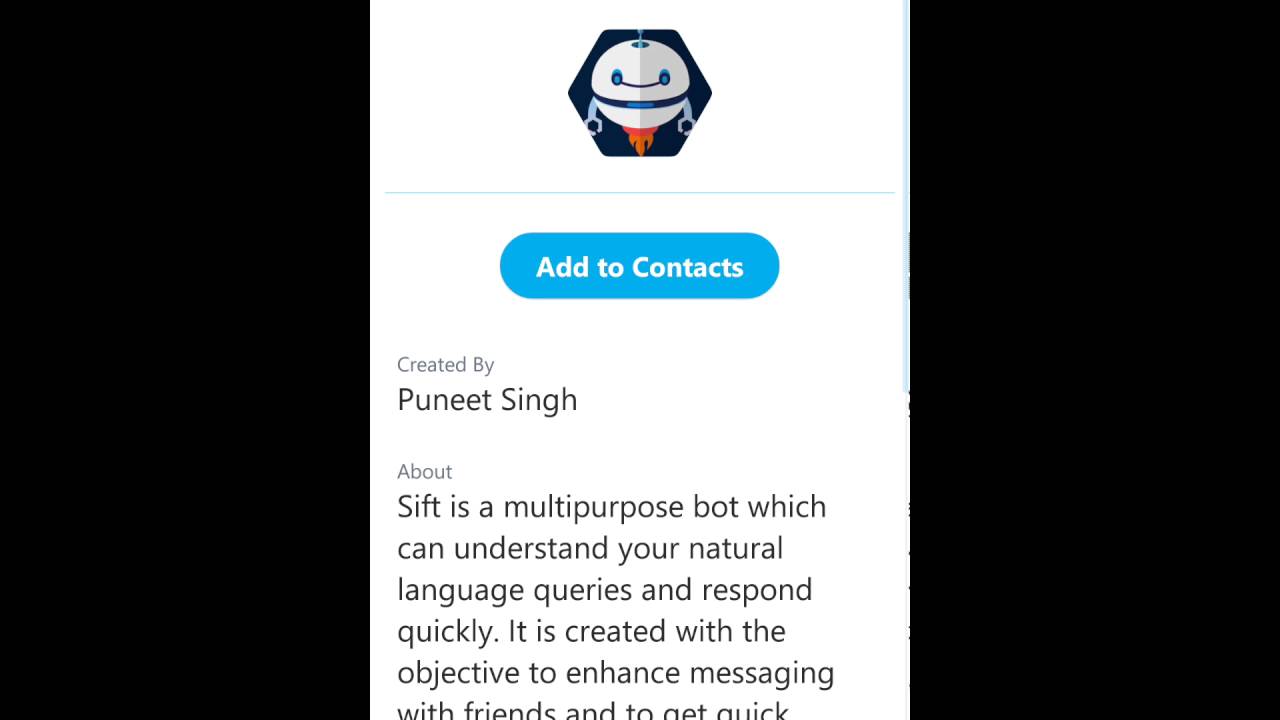 Sift Bot for Skype