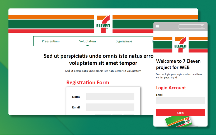 7 Eleven UI Preview