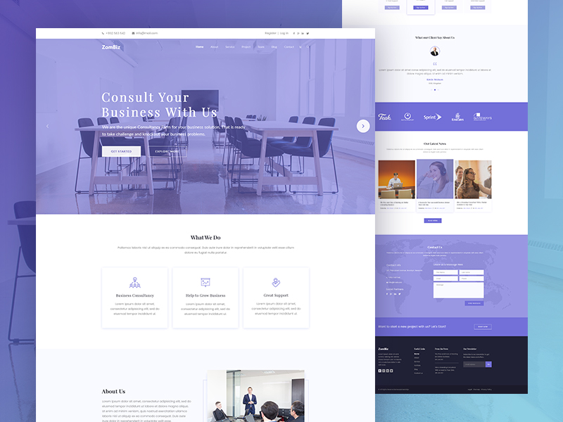 free agency bootstrap html template