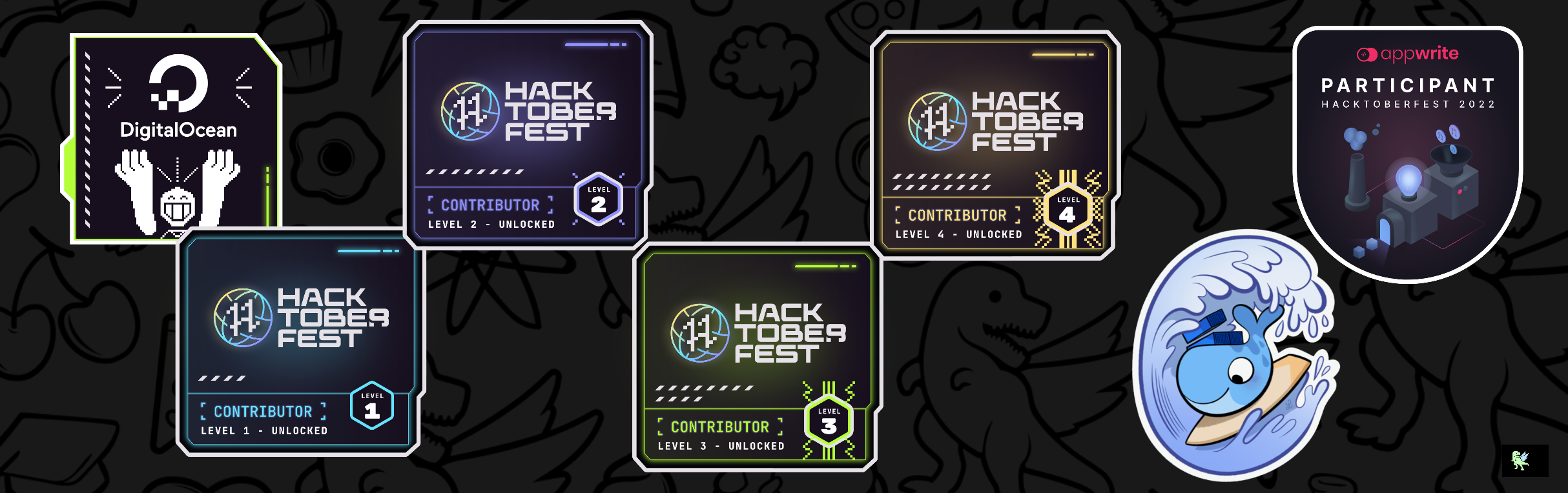 @justdabu's Holopin board