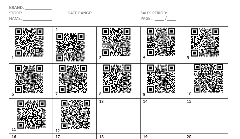 Example file with multiple QR Codes