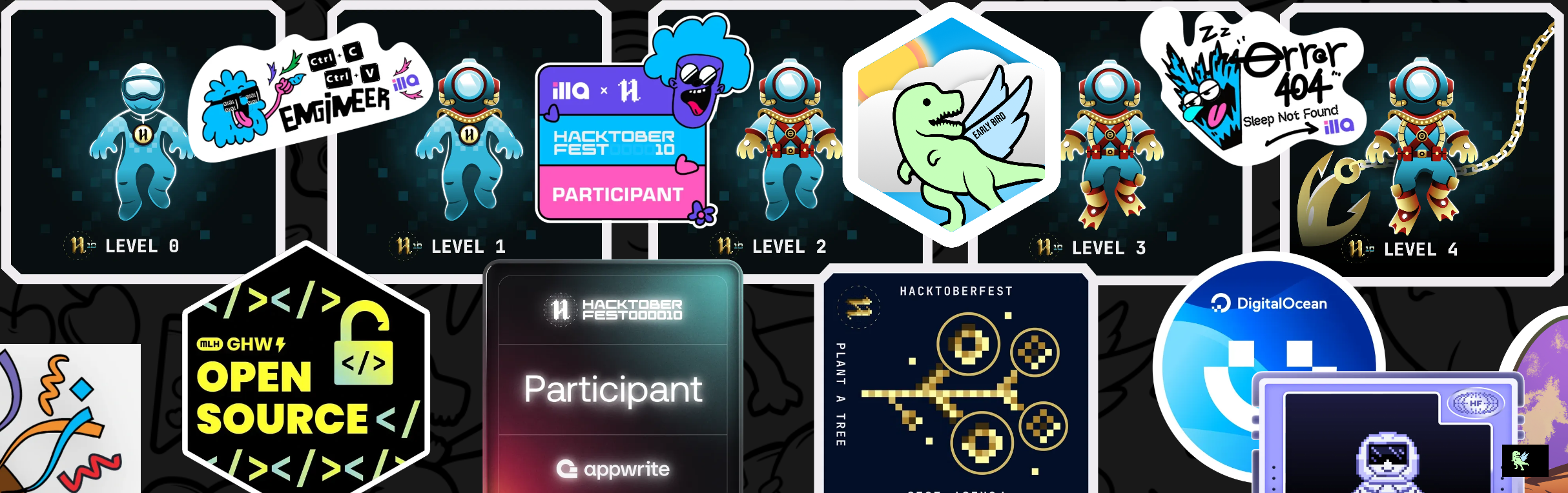 An image of @sahillather002's Holopin badges, which is a link to view their full Holopin profile