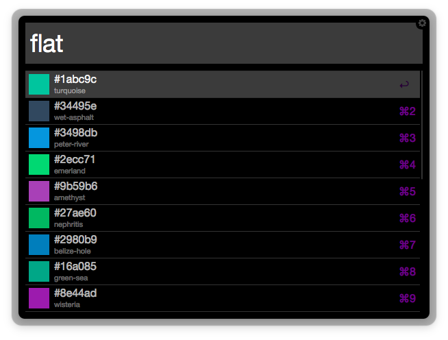 Screenshot flatuicolors Workflow